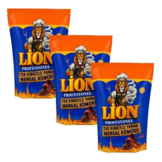 Lion Tek Kibritle Yanan Mangal Kömürü — 1,5 kg