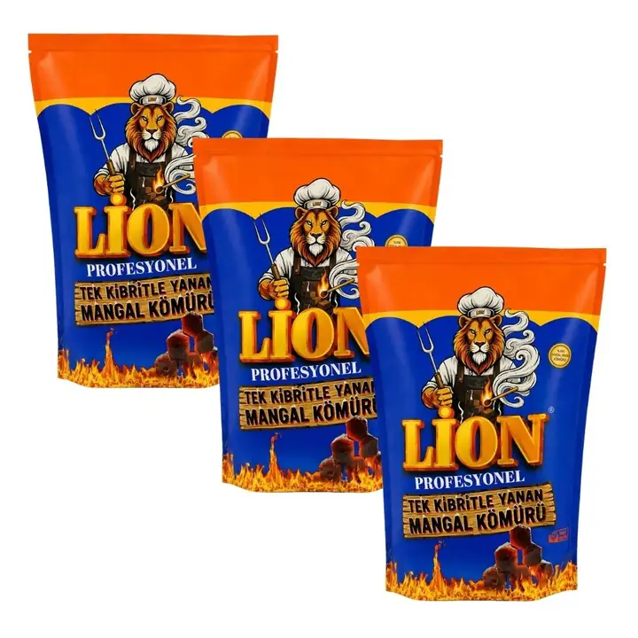 Lion Tek Kibritle Yanan Mangal Kömürü — 1,5 kg