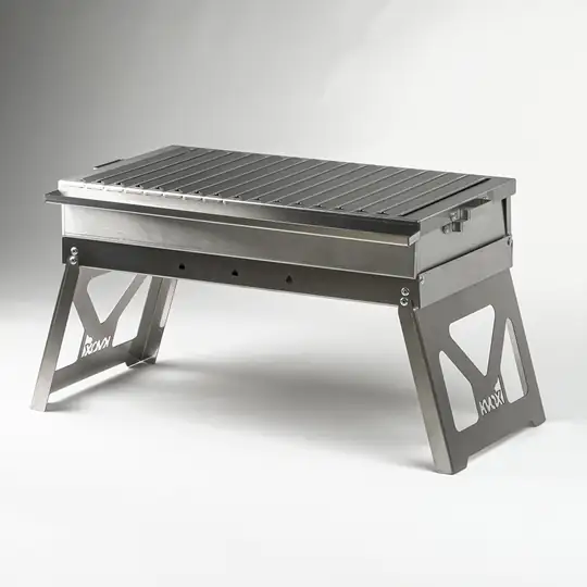 Kvox M1.3 Alev Yapmayan Katlanabilir Inox Mangal