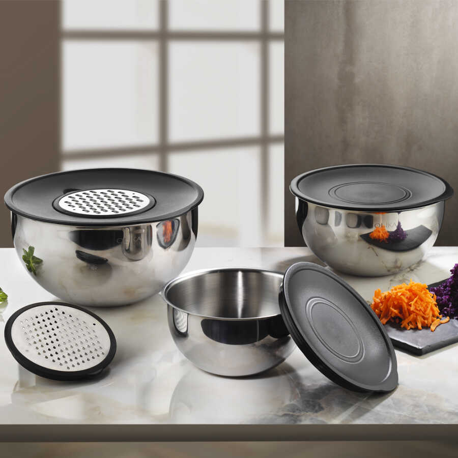 Omega 9 Parça Karıştırma ve Saklama Seti