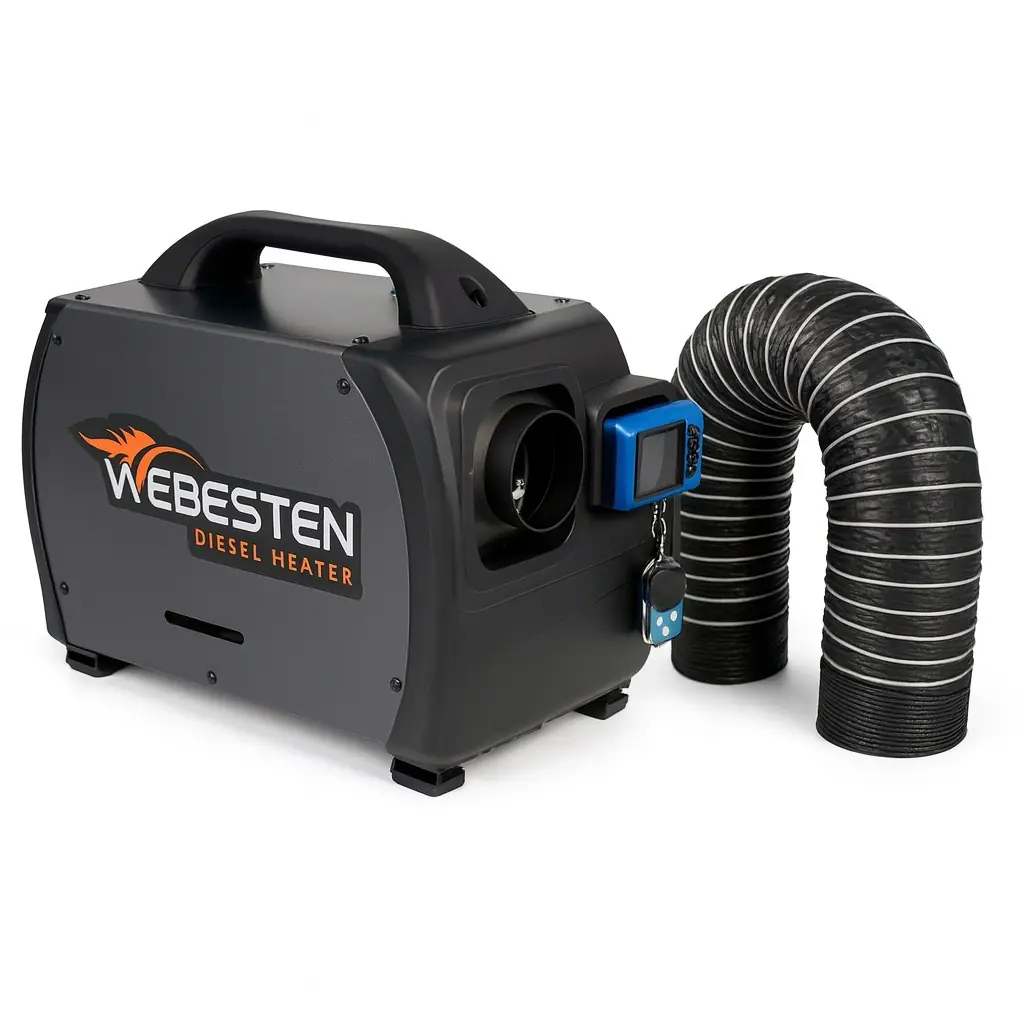 Webesten 5Kw Çanta Tipi Dizel Isıtıcı Bluetooth - Telefon Kontrollü (Webasto Muadili) 2M Hortum Hediye — 1