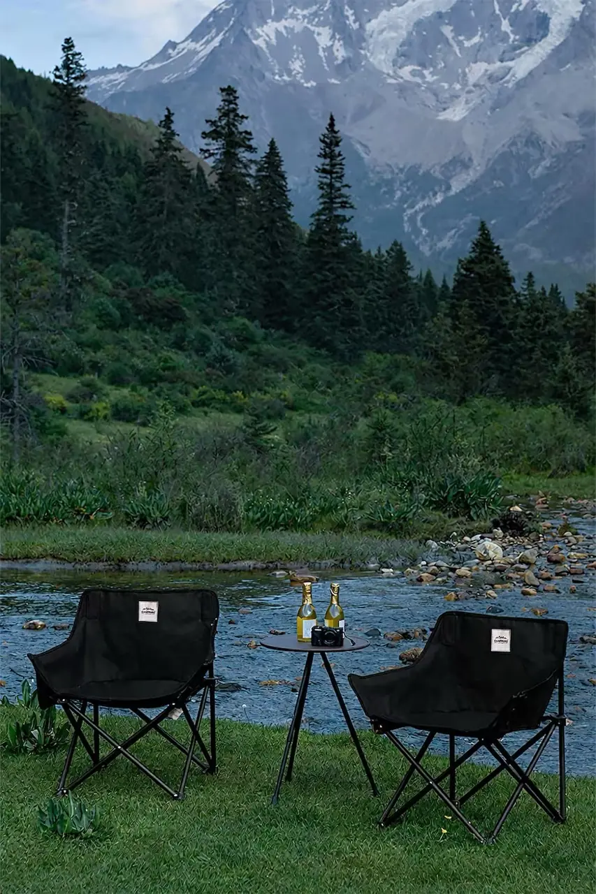 CAMPFESTO Fortis Katlanabilir Outdoor Sandalye Taşınabilir Kamp & Piknik Sandalyesi — 3