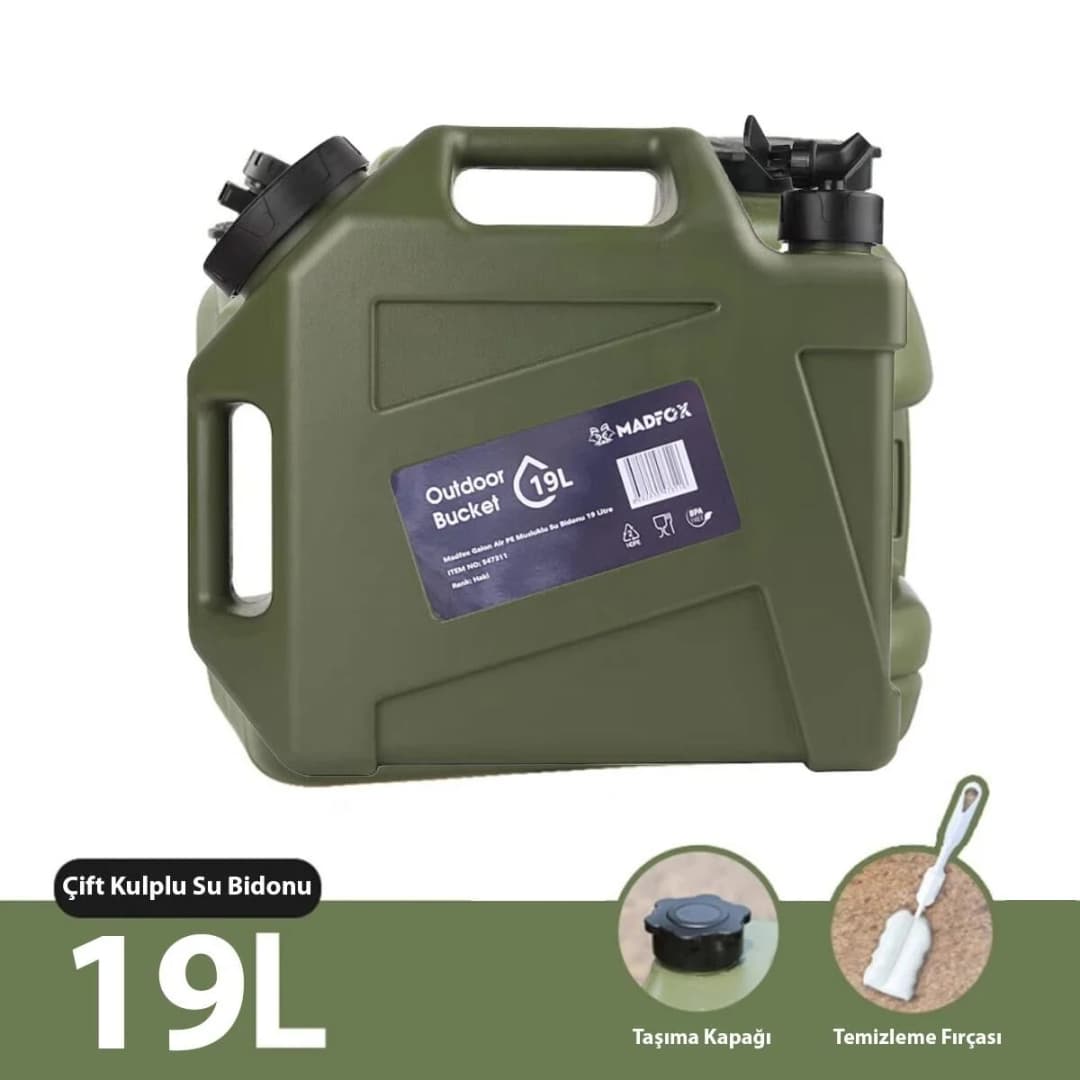 Madfox Galon Air PE Musluklu Su Bidonu 19 Litre — 1