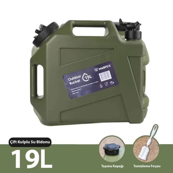 Madfox Galon Air PE Musluklu Su Bidonu 19 Litre — 1