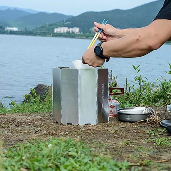 Naturehike Katlanır Rüzgar Kesici Aparat | 10 Parça | — 6