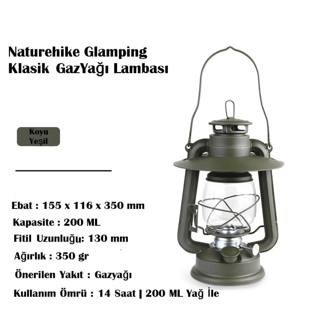 Naturehike Glamping Klasik Gazyağı Lambası — 3