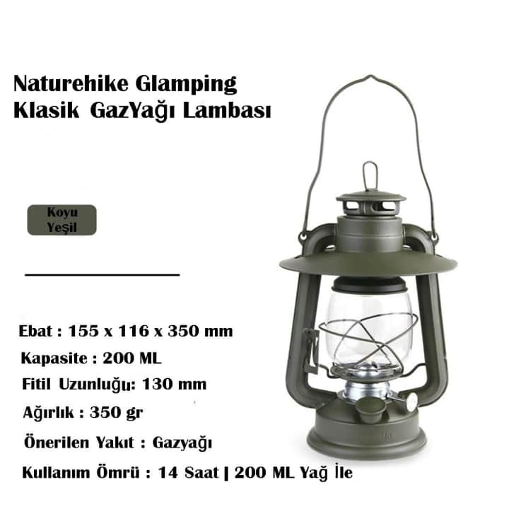 Naturehike Glamping Klasik Gazyağı Lambası — 3