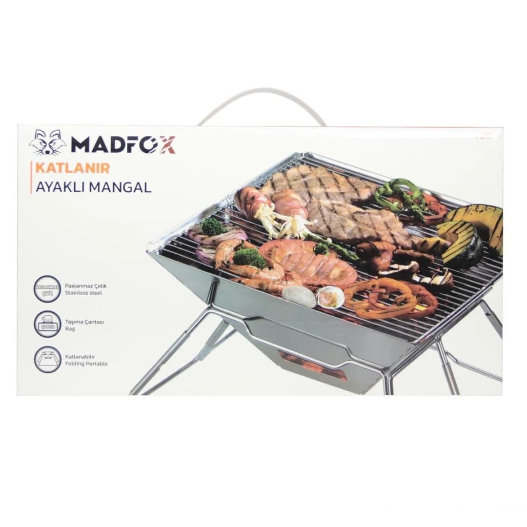 Madfox Katlanır Paslanmaz Çelik Ayaklı Mangal — 5