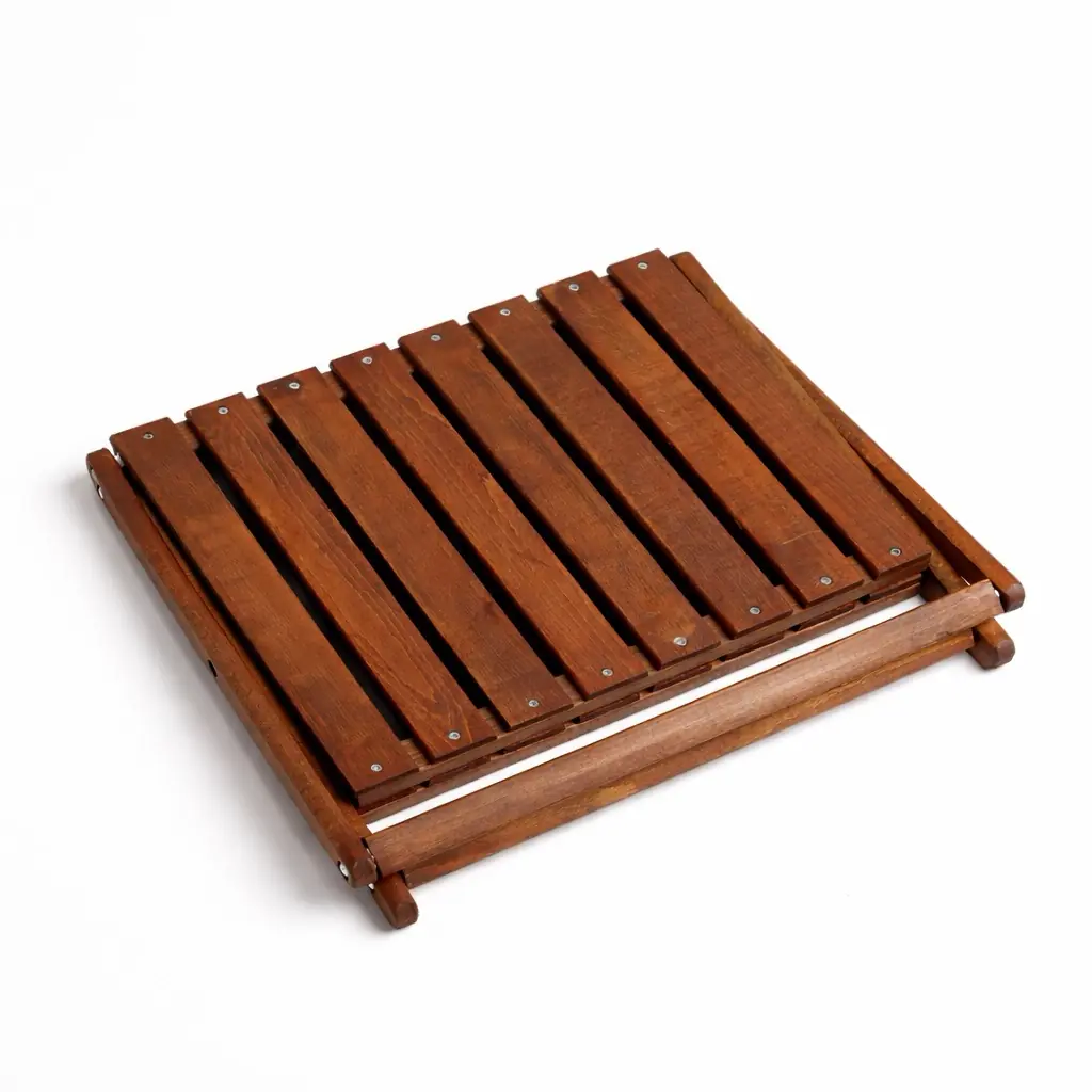 Kvox Stack Katlanır Çok Amaçlı Ahşap Kamp Rafı - Handmade — 5