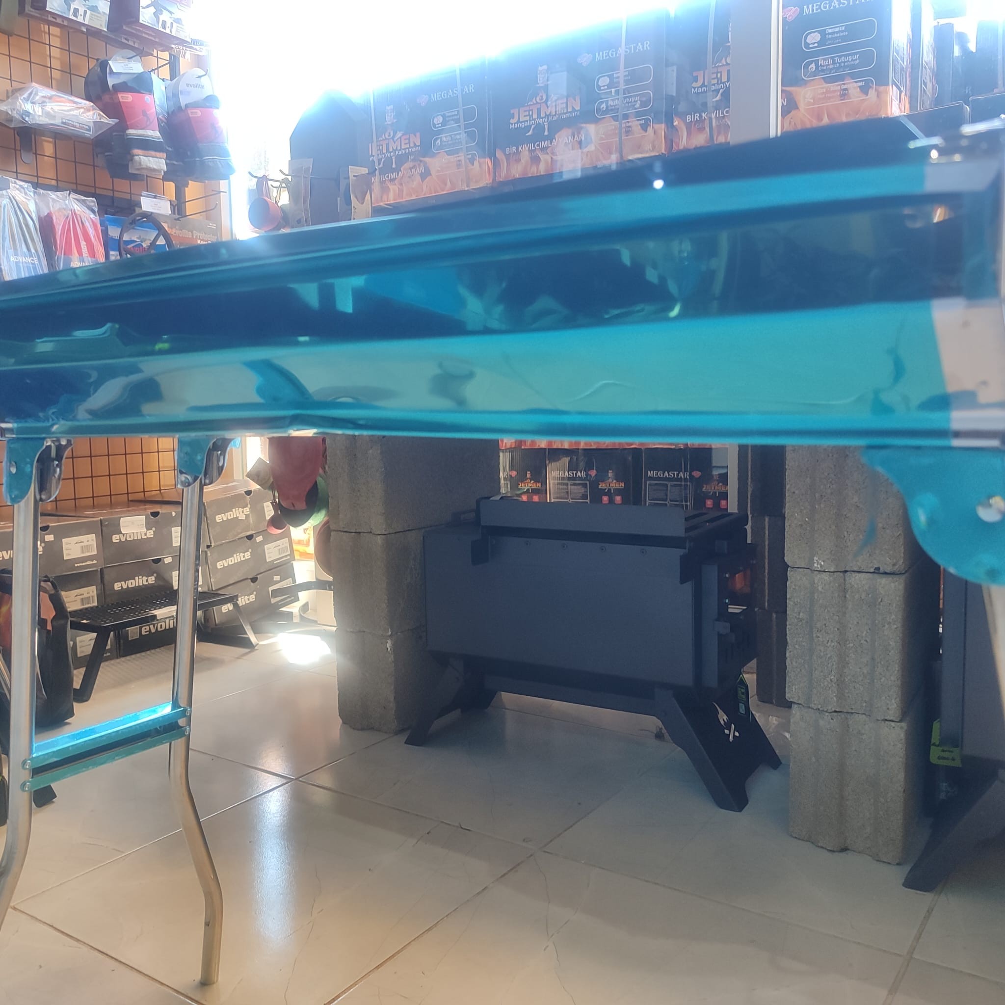 *DEFOLU* Madfox Grillmate Portatif Katlanır BBQ Mangal SİLVER