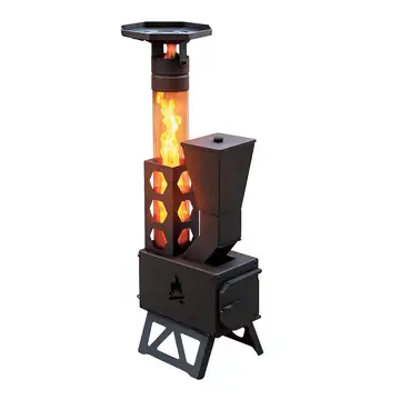 Katlanabilir Mini Pelet Sobası Tam Set