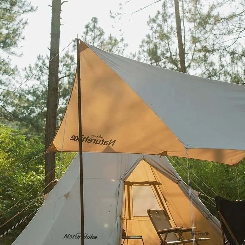 Naturehike Square Glamping 3x5 mt Tarp [Güneş ve Rüzgar Koruma Tentesi] Quicksand Gold — 8