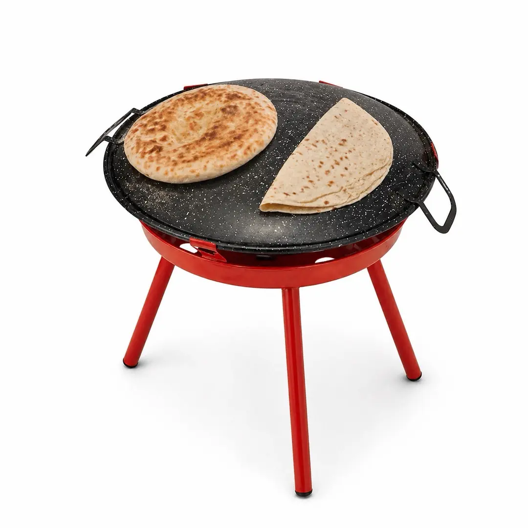 Süper Ocak Granit Kamp Seti (Ocak, Mangal, Izgara, Ekmek Pişirme) - Çantalı — 3