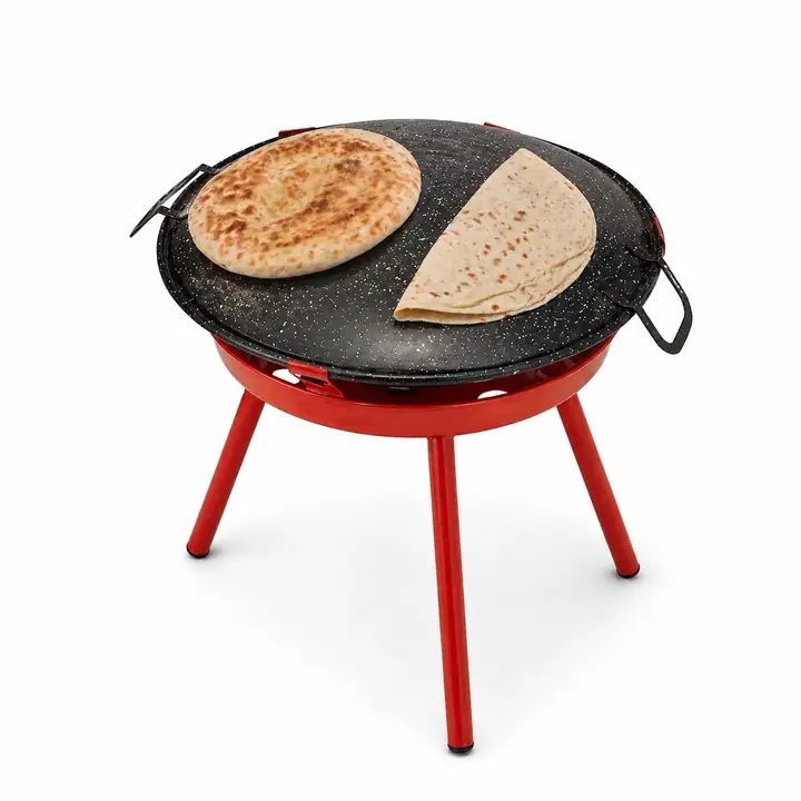 Süper Ocak Granit Kamp Seti (Ocak, Mangal, Izgara, Ekmek Pişirme) - Çantalı — 3