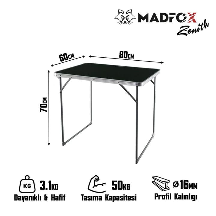 Madfox Zenith Katlanır Kamp Masası — 7