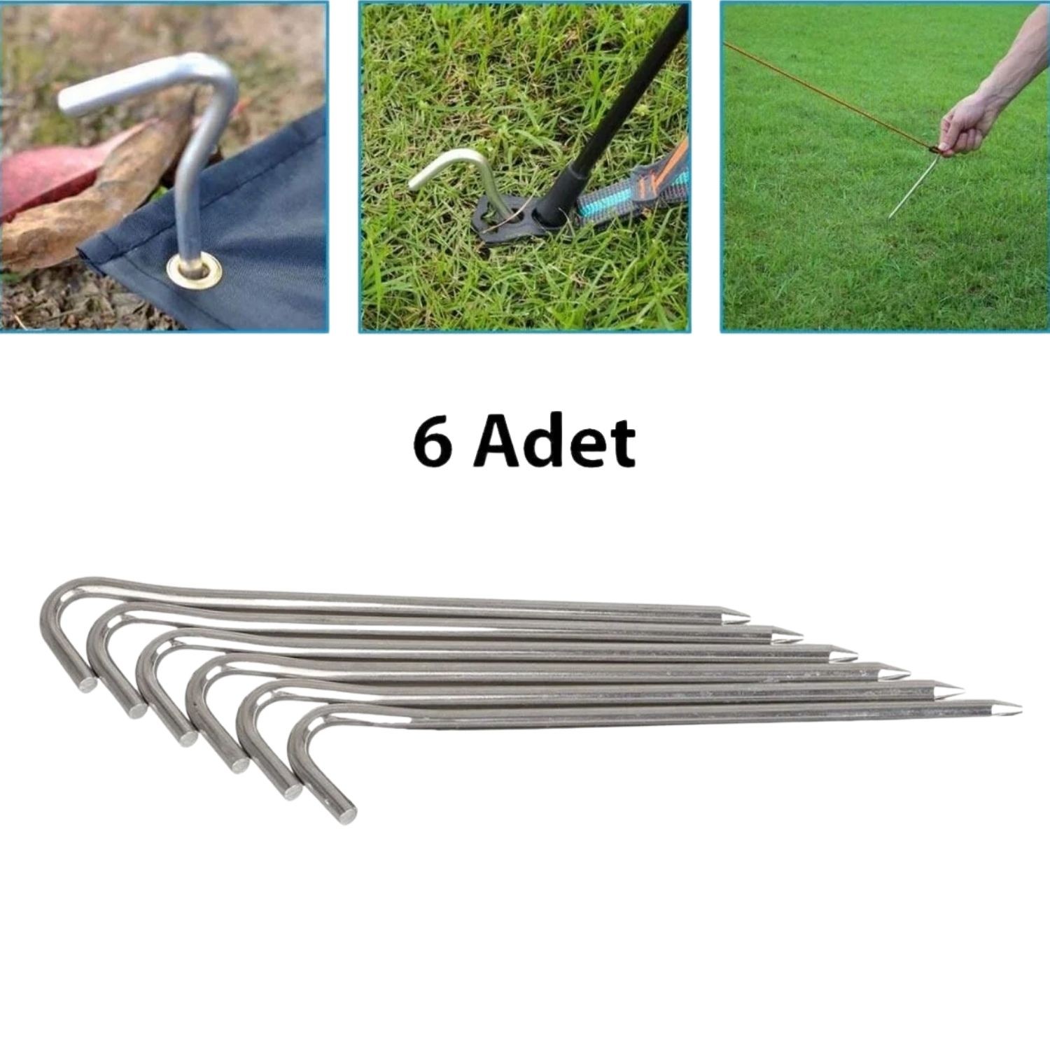 Madfox Skewer C-Kafa Çadır Kazığı 18cm 6Pcs