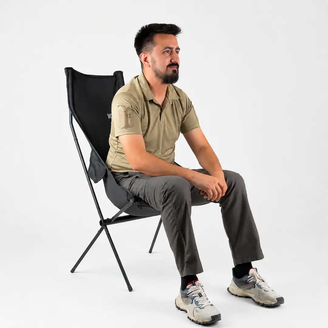 Kvox Trik Katlanır Kamp Motosiklet Sandalyesi — 2