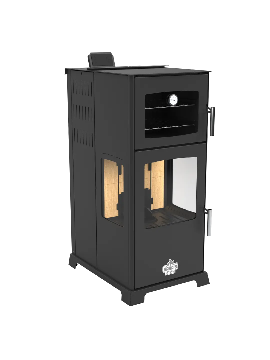Baba's Stove Gold E Otomatik Fırınlı Pelet Sobası 12 kW - Termostatlı - Ev, Bağ Evi, Prefabrik — 1