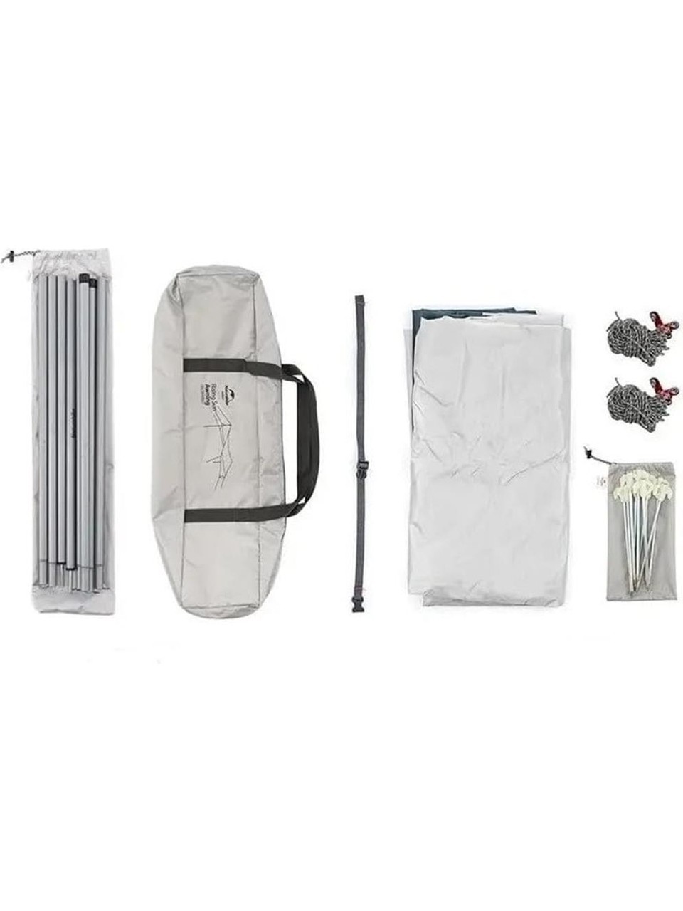 Naturehike Hexagon Sunrise Canopy 5.2x4.6 mt Tarp [Güneş ve Rüzgar Koruma Tentesi] Grey/Blue
