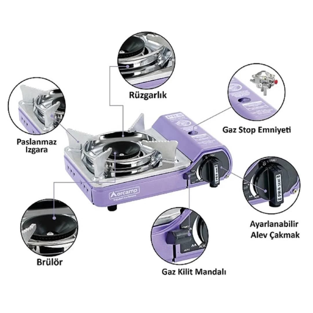 Orcamp Tekli Mini Portatif Ocak — 2