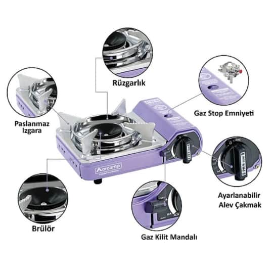 Orcamp Tekli Mini Portatif Ocak