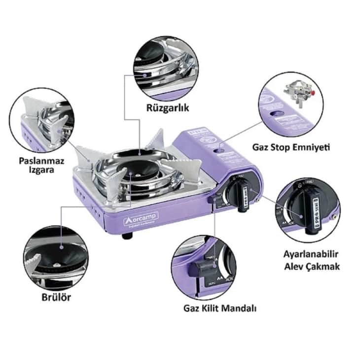 Orcamp Tekli Mini Portatif Ocak — 2