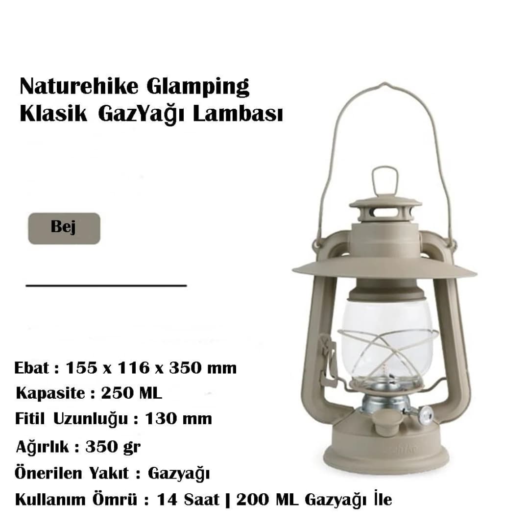 Naturehike Glamping Klasik Gazyağı Lambası — 8