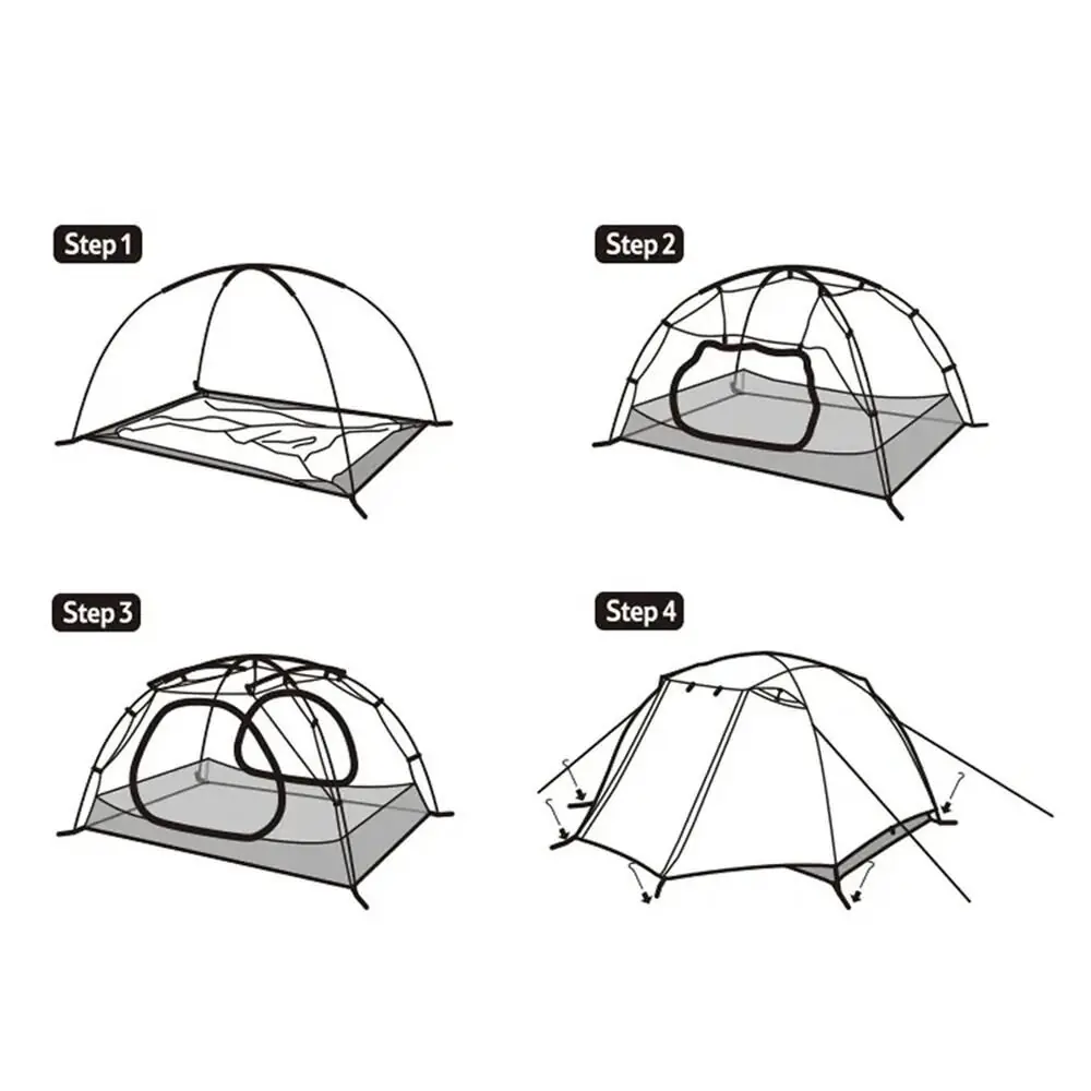 Naturehike Cloud-Creek UPF50+ Kamp Çadırı - 3 Kişilik — 4