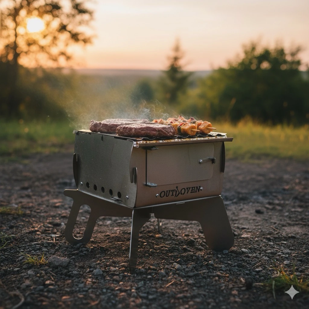 Outdoven X4 | Paslanmaz Çelik Premium Ateş Kutusu & Mangal