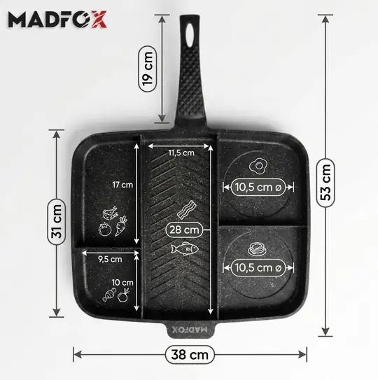 Madfox 5 Gözlü Tava