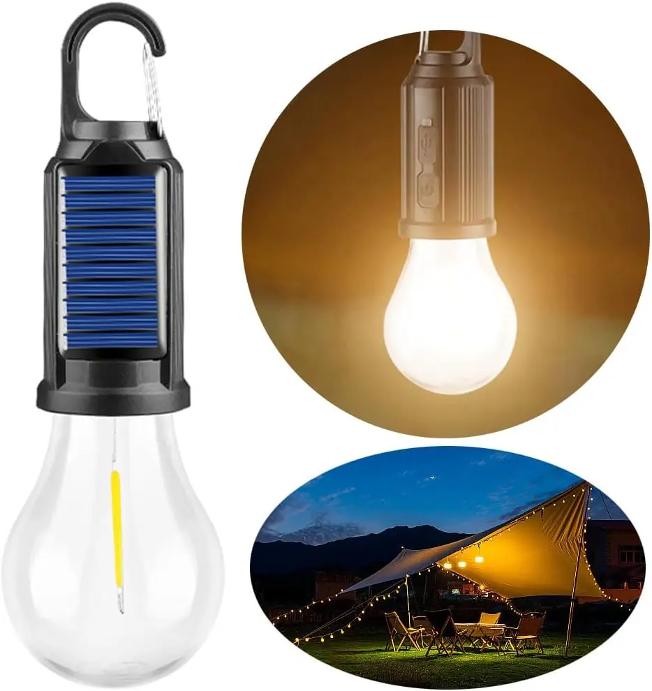 Güneş Enerjili LED Kamp Lambası — 2