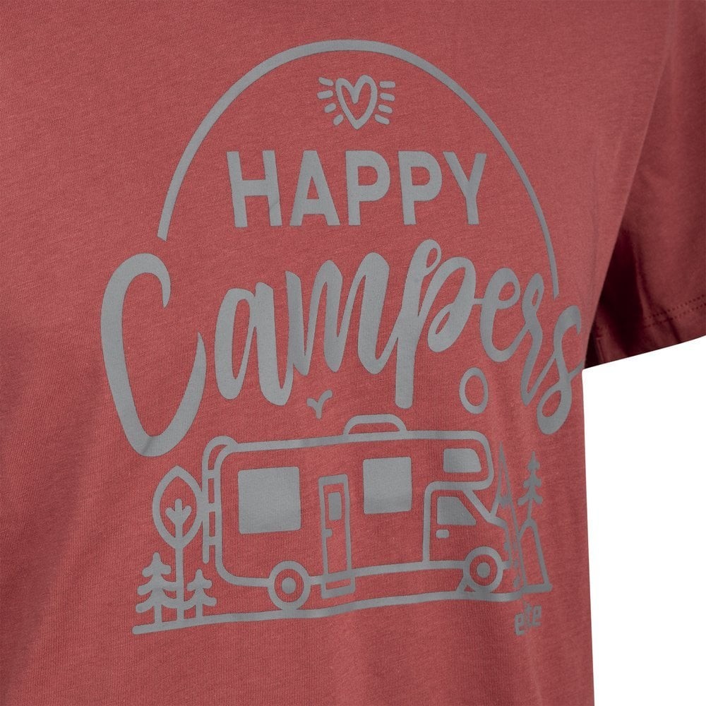 Evolite Happy Campers T-shirt-Kiremit