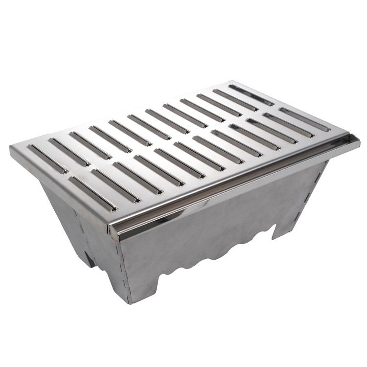 Zugspitzar Artera Metal Çantalı Yağ Oluklu Katlanır Mangal