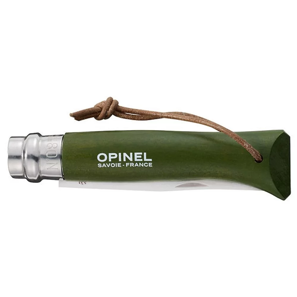 Opinel Inox No 8 Gürgen Saplı Paslanmaz Çelik Çakı (Haki) — 2
