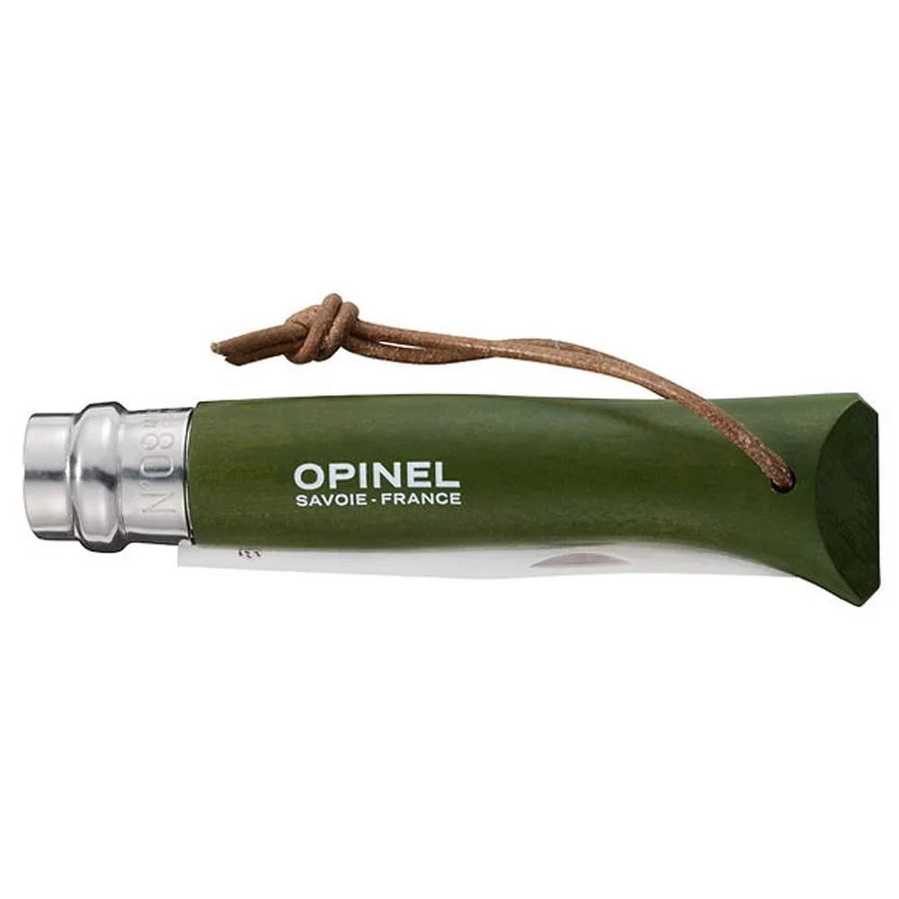 Opinel Inox No 8 Gürgen Saplı Paslanmaz Çelik Çakı (Haki)