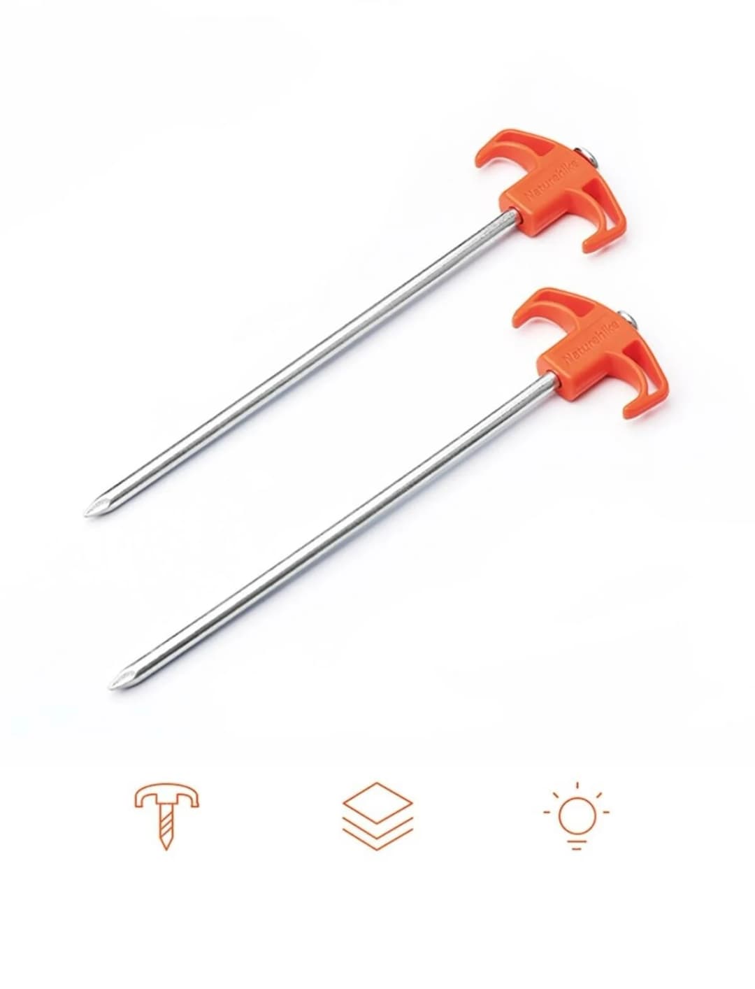Naturehike Çadır Kazığı 25cm ( Galvanizli Demir ) (2Pcs) — 3