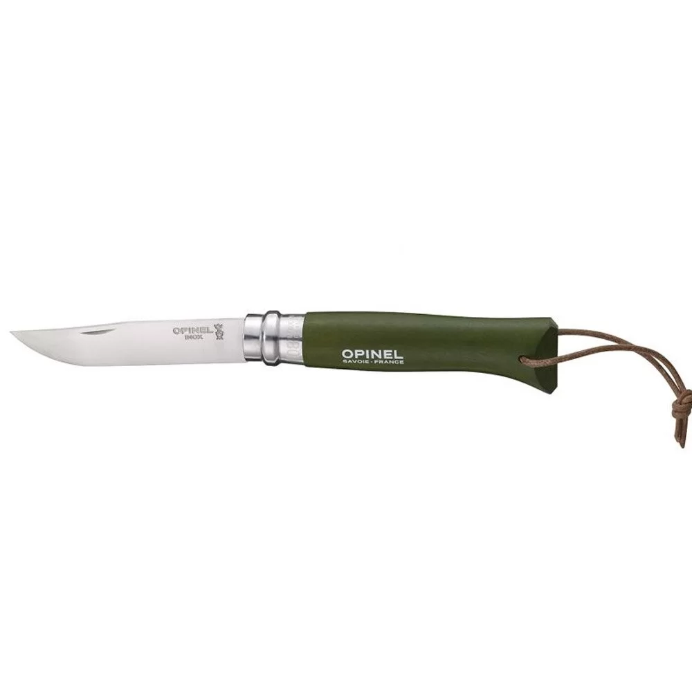 Opinel Inox No 8 Gürgen Saplı Paslanmaz Çelik Çakı (Haki) — 3