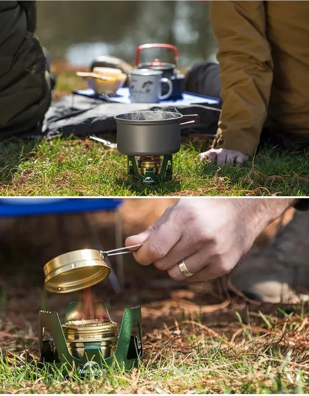Naturehike LT01 Taşınabilir Alkol Ocağı | Kamp Ocağı GOLD — 8