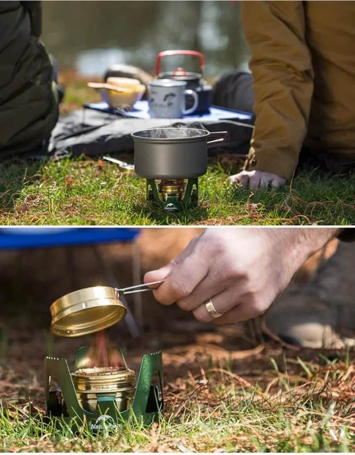 Naturehike LT01 Taşınabilir Alkol Ocağı | Kamp Ocağı GOLD — 8