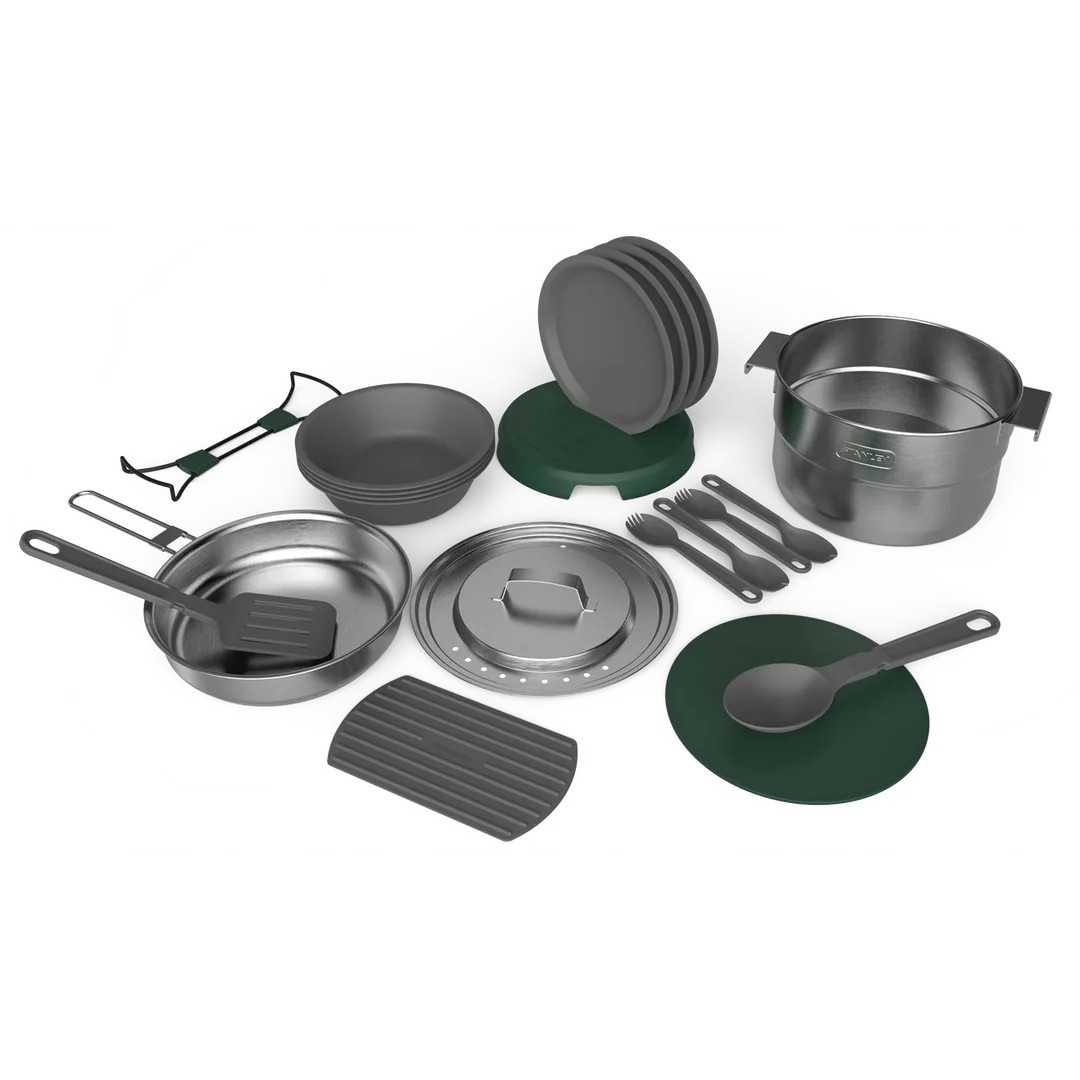 Stanley Adventure Çelik Kamp Pişirme Seti (21 Parça Set) 3,5 LT