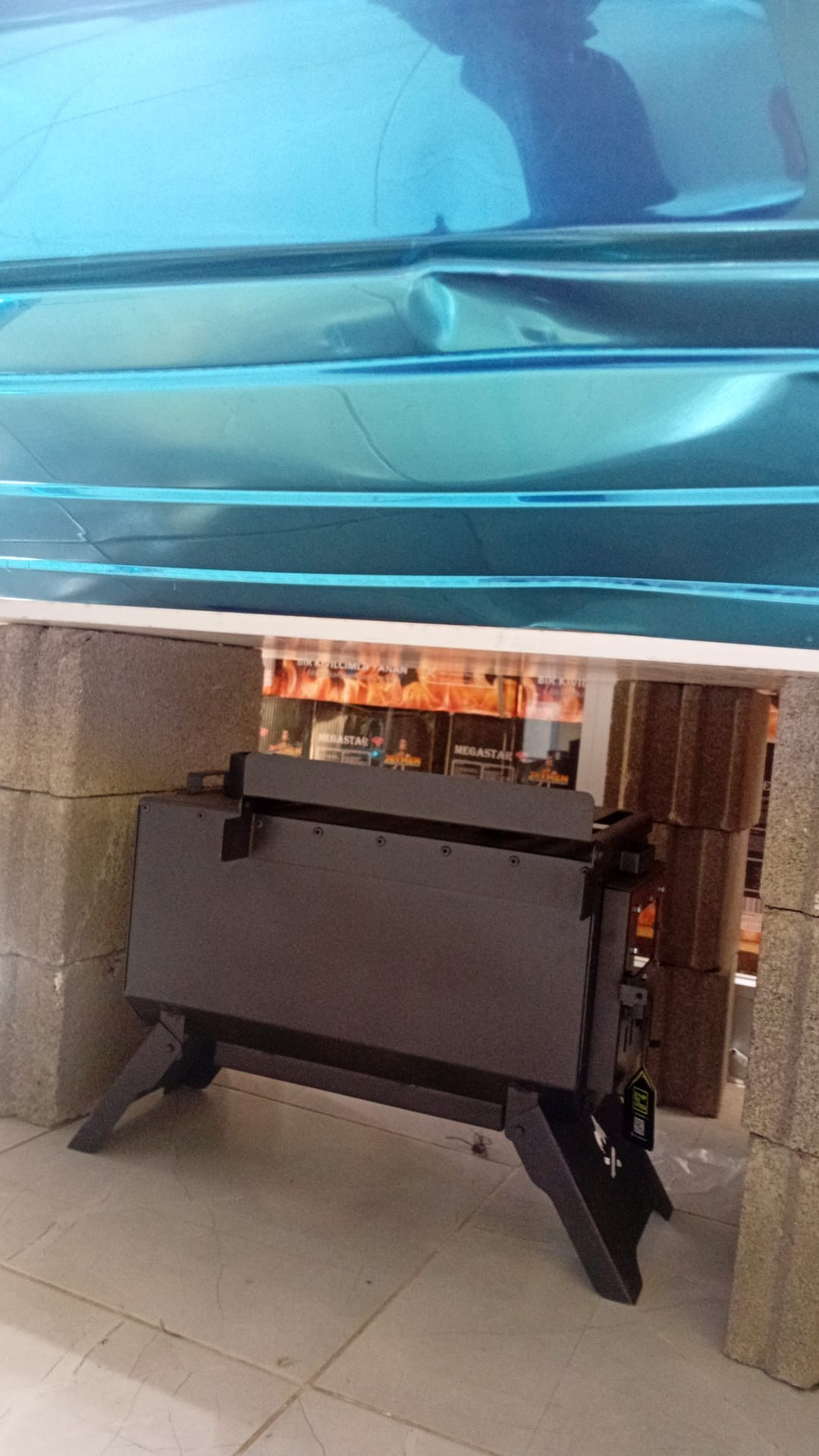 *DEFOLU* Madfox Grillmate Portatif Katlanır BBQ Mangal SİLVER