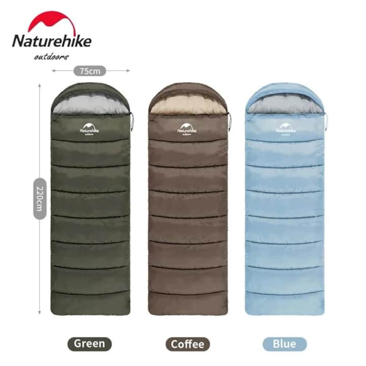 Naturehike U250 Zarf Tarzı Kapüşonlu Uyku Tulumu -10°C — 2