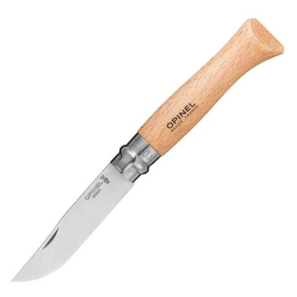 Opinel Inox 9 No Kayın Saplı Paslanmaz Çelik Çakı