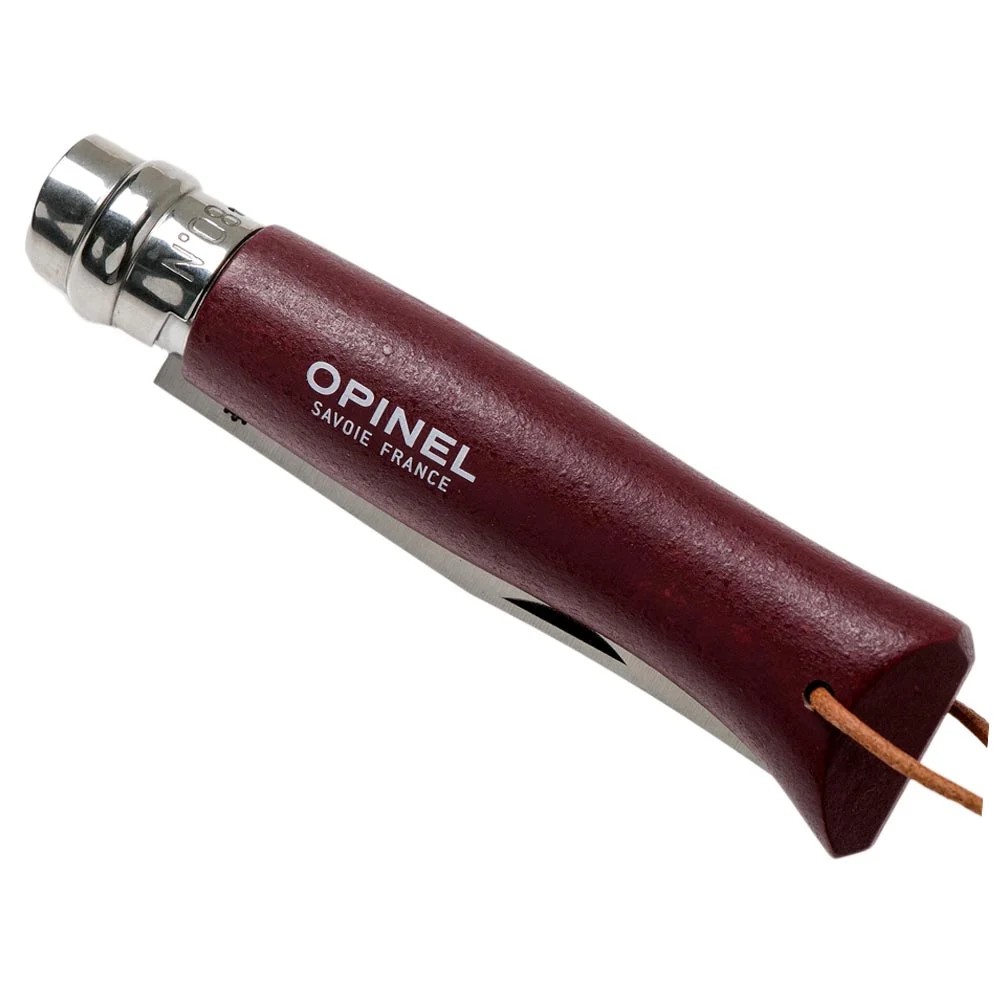 Opinel Inox Trekking 8 No Paslanmaz Çelik Çakı (Bordo)