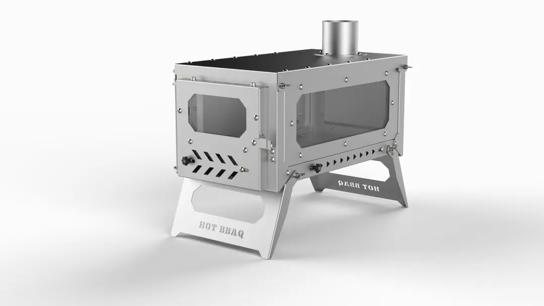 Hot Tent Inox Stove Portable Katlanabilir Kamp Sobası — 1