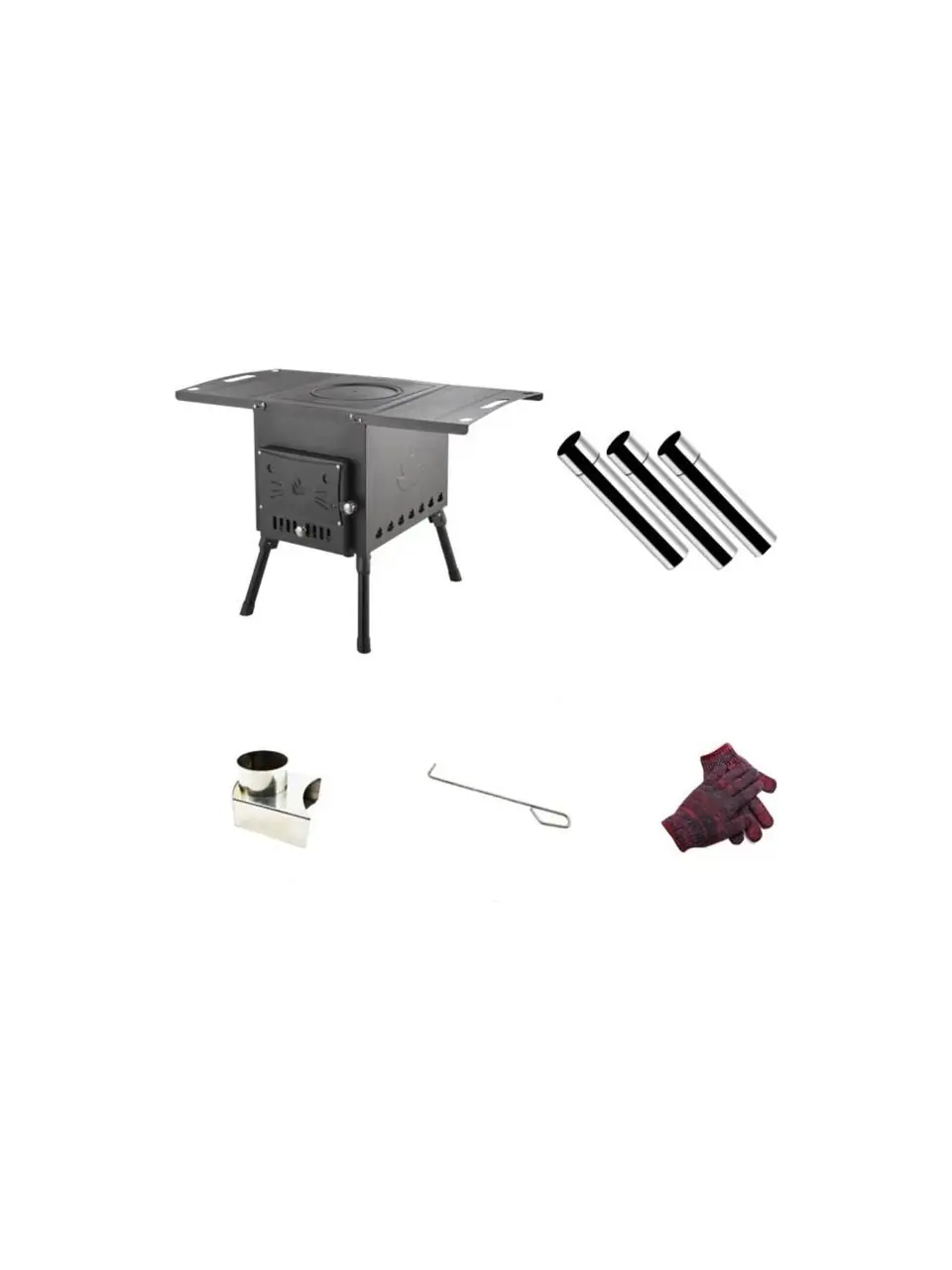 Northopia Yüksek Kalite Portatif Çadır Sobası Şömine Görünümlü Dış Bahçe Outdoor Kamp Karavan Soba — 1