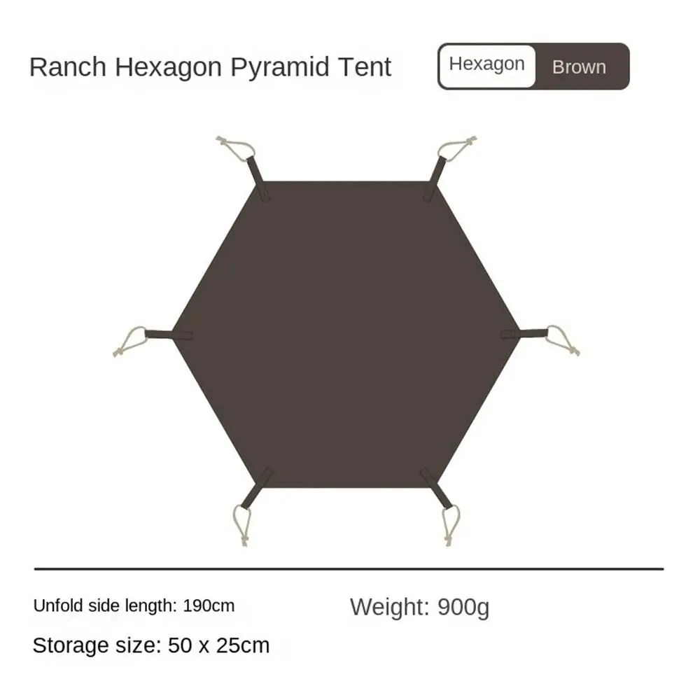 Naturehike Hexagon Ranch Piramit Çadır Matı [ Altıgen ] — 2