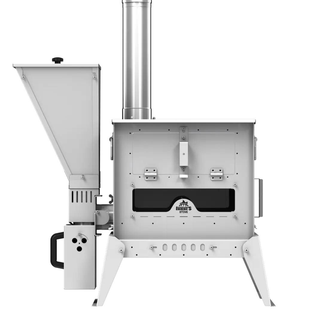 Baba's Stove Camper Fırınlı Kamp Sobası 6 kW - Çadır, Karavan, Bağ Evi - Pelet, Odun, Kömür — 2