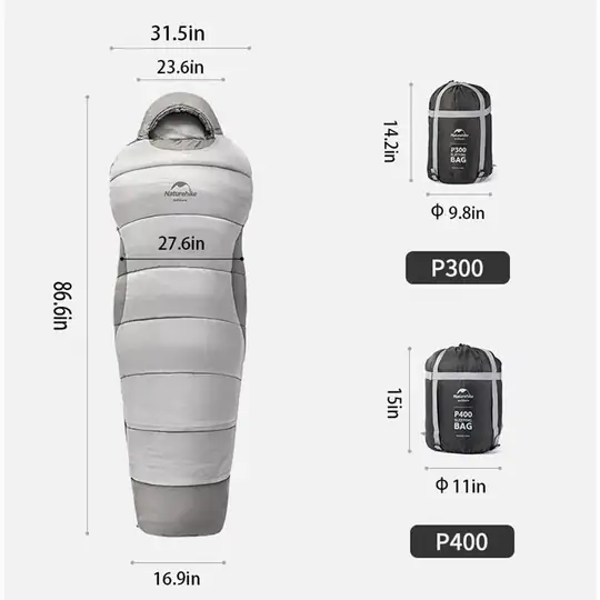 Naturehike Penguin Pamuklu Uyku Tulumu Broad Cold Brown - P300 - P400