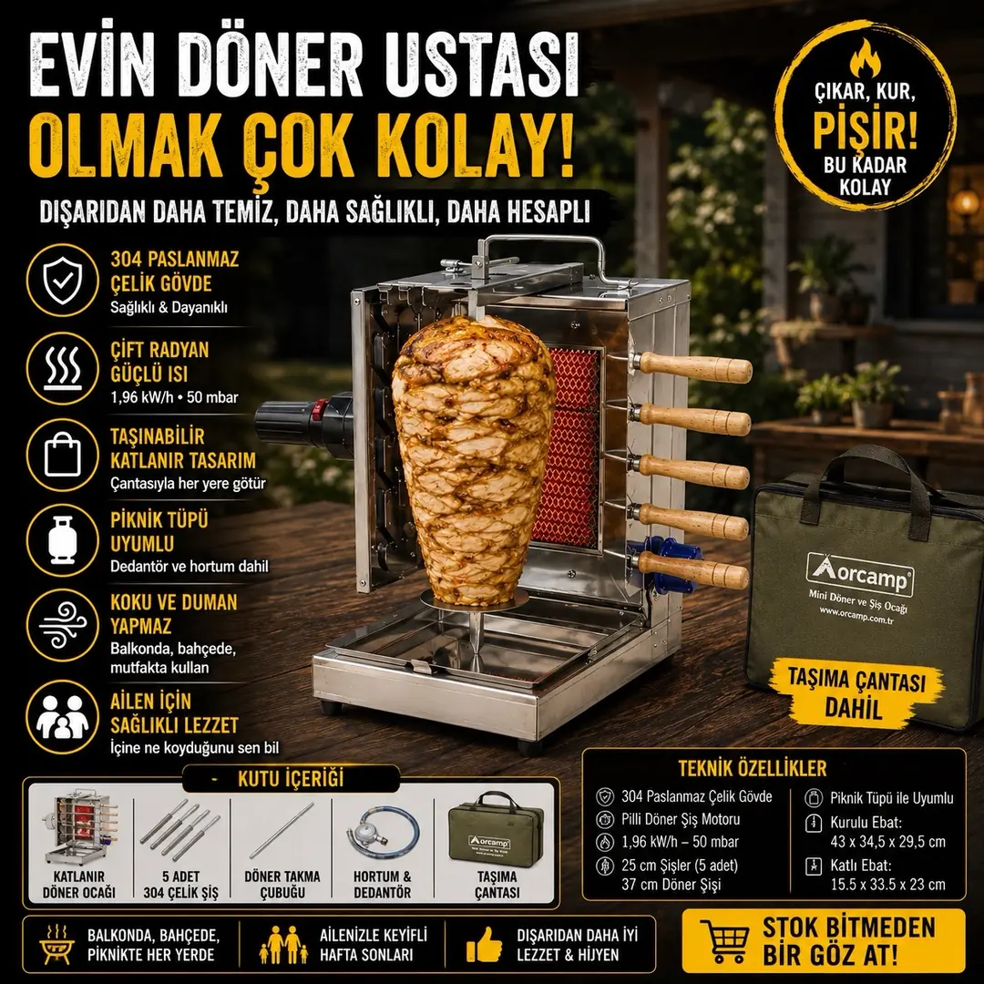 Orcamp Taşınabilir Döner Makinesi — 2